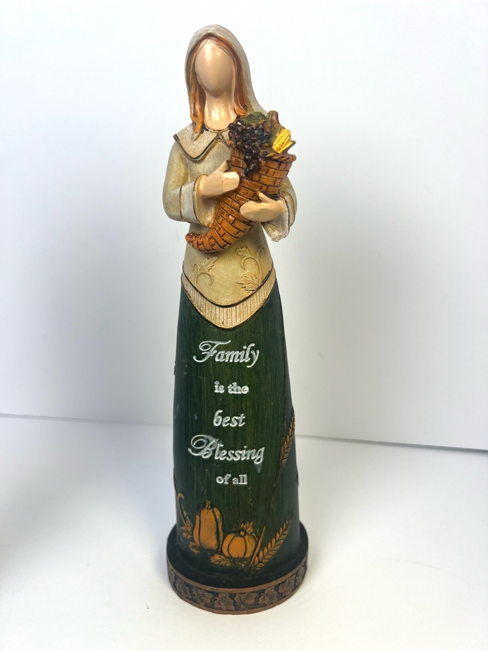 Pilgrim & Harvest Figurine Thanksgiving Decor Set of 2 Hobby Lobby Vintage Decor - Picture 6 of 13